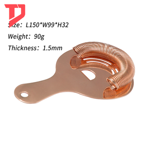 Colador de Acero Inoxidable con Resorte de Alta Densidad <span class=keywords><strong>para</strong></span> Verter <span class=keywords><strong>Bebidas</strong></span> Suavemente, Compatible con Cocteleras Boston y Vasos Mezcladores, Accesorio de Bar - Product Image 3