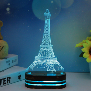 Exquisite Ramadan Decoration Gift Light Eid Islamic Colorful Muslim LED Touch 3D Night Light - Product Image 1