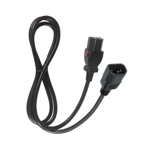 Computer to PDU Power Extension Cord, Power Extension Cable IEC C14 to IEC C15 PDU Power Cord