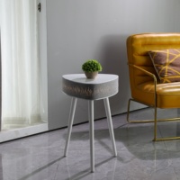 Table basse intelligente de style moderne avec éclairage LED RGB tactile/télécommande sans fil, taille personnalisée, meubles de salon pour la maison, balcon