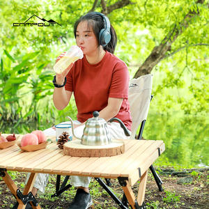 Silla Plegable para Camping Camout, Silla Portátil para Exteriores Blanca 59x59x95cm, Silla Plegable para Pesca - Product Image 4