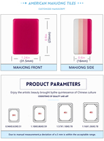 Ensemble de Mahjong Américain Rose en Acrylique à Quatre Niveaux, Personnalisé, de Haute Qualité, Moderne, Portable, de Luxe, Écologique, Durable, Gravé Kapo A5