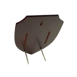 Insegna da Parete in Legno Crest Mahogany Shield 200x250x15 Senza Scatola - Product Image 2