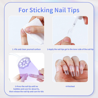 Vente flash Lampe à ongles UV LED sans fil professionnelle de bureau rechargeable à gel UV, 9 LED, induction automatique