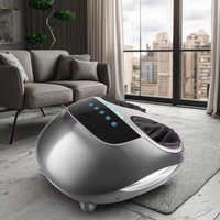 Masseur pour les pieds et les jambes à pression d'air, pétrissage Shiatsu, contrôle de la minuterie ABS, rechargeable, AS ALL STAR CE