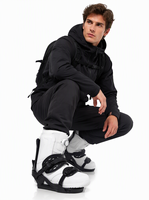 Fixations de snowboard unisexes à sangles en EVA, cuir, nylon et fibre de verre pour tout-terrain, freestyle, conduite traditionnelle, sans botte