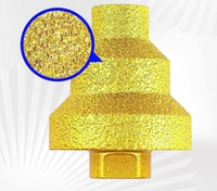 Foret conique à chanfreiner M10/M14 en acier diamanté à haute teneur en carbone avec mandrin intégré pour marbre, granit, carrelage et porcelaine