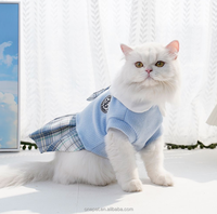 Robe pour chats, boutique pour animaux de compagnie, vente en gros, vêtements pour chats automne-hiver, pull confortable, jupe JK, robe pour chat