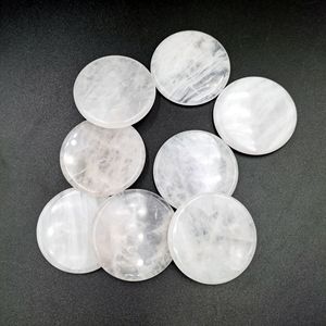 White Crystal Round <b>Eyelash</b> Extension Pad 50mm <b>Reusable</b> Jade Sheet For Lash Application - Product Image 2