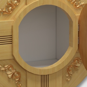 Tabernáculo de <span class=keywords><strong>Iglesia</strong></span> Sagrada Tallado a Mano en Madera con Patrones Delicados, Mobiliario Religioso para el Altar - Product Image 4