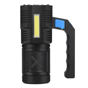 ไฟฉายอเนกประสงค์ 4 Xpe Led แบบพกพา ชาร์จไฟผ่าน USB ได้ พร้อมไฟด้านข้างแบบ COB กำลังสูง ไฟฉายสำหรับใช้งานกลางแจ้ง - Product Image 5