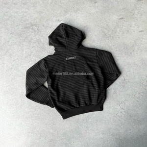 Clothing Manufacturers Custom All Print Stripe Design <b>Jackets</b> Zip up Hoodies <b>Pullover</b> Coat Streetwear Oversized Hoodie for <b>Men</b> - Product Image 2