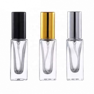 Wholesale Perfume Glass <b>Bottle</b> Atomizer Custom 5ml Clear Square Fine <b>Mist</b> Spray Perfume <b>Bottle</b> With Screw Cap - Product Image 3