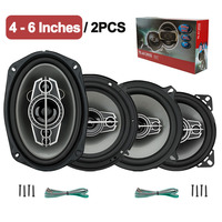 Altavoces Coaxiales para Auto de Alta Potencia, 4"/5"/6"/6x9", 220W, 4Ω, Sistema Estéreo Universal de Rango Completo con Borde de Goma