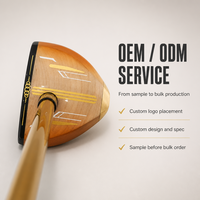 Tête de club de golf Park en bois d'érable avec face en fibre de carbone, pour droitier, 380g, personnalisable avec logo, OEM ODM, vente en gros, directement de l'usine Parkgolf
