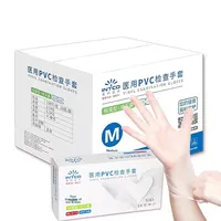 Gants jetables en PVC INTCO, antidérapants, sans poudre, manchette droite sous les doigts, sans silicone, pour clinique dentaire, transformation alimentaire