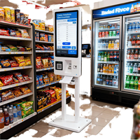 Kiosco de Autoservicio de 21.5 y 23.8 Pulgadas con Pantalla Táctil para Pedidos y Pagos, Terminal de Pago para Restaurantes