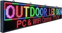 Panneau d'affichage LED à défilement extérieur P10, couleur unique rouge, programmable, signalisation à message défilant