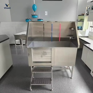 Station de lavage pour chats, salon pour animaux de compagnie, baignoire multifonction en acier inoxydable pour grands chiens, baignoire pour chats - Product Image 5