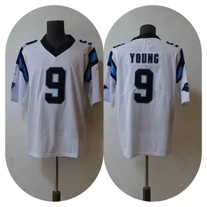 Camiseta de Fútbol Americano <span class=keywords><strong>VP</strong></span> Limited 2023 para Hombre, Transpirable, Viscosa/Algodón, Azul, Número de Bryce Young Cosido e Impreso - Product Image 3