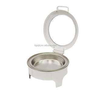 Plats de service de luxe personnalisés en acier inoxydable blanc pour la restauration hospitalière, chauffe-plats de buffet 6L à vapeur - Product Image 6