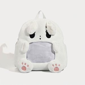 Design Designs and Customizes Cute Cartoon <b>Backpacks</b> Ita Bagsautumn and Winter Plush Bags and Large-capacity Fluffy <b>Backpacks</b> - Product Image 2