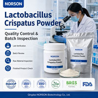 Extracto de Lactobacillus Crispatus con Alto Contenido de UFC, Suplemento Probiótico para el Cuidado Femenino, 100 Mil Millones de UFC/g, Polvo Amarillo Claro, Grado Alimenticio