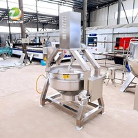 Chaudière à double enveloppe et cuve de cuisson à haute efficacité avec chauffage à la vapeur