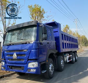 8x4 blue tipper truck excellent condition 371 375 420 hp truck price Used heavy machine dump truck