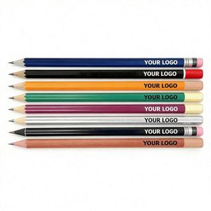Crayons en bois noir personnalisables avec logo, 2B Hb, pour l'école, les étudiants, cadeau promotionnel, crayons standard pour écrire et dessiner, vente en gros - Product Image 1