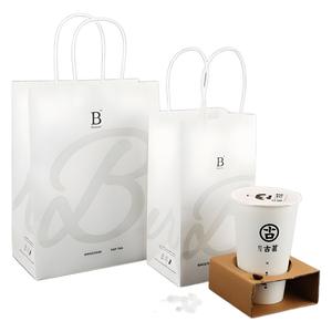 Sacs en papier classiques de luxe personnalisés en gros, avec poignées, pour cadeaux, transport, emballage, avec logo - Product Image 6