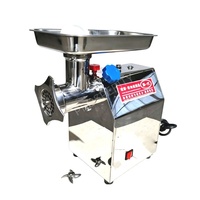 Hachoir à viande électrique avec moteur en cuivre et corps en acier inoxydable, hachoir à viande économique pour boucherie, restaurant, supermarché, maison