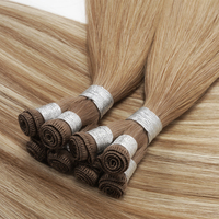 Extensiones de Cabello Tejidas a Mano de 20 Pulgadas, 7 Estrellas, 100% Cabello Humano Remy de Primera Calidad, Venta al Por Mayor