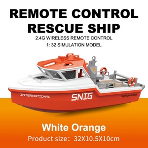 Barco de Rescate a Control Remoto, 8 km/h, Barco de Simulación para Niños, Modelo de Remolcador, Juguete SJY-TX694 Mini 2.4G Escala 1:32 - Product Image 2