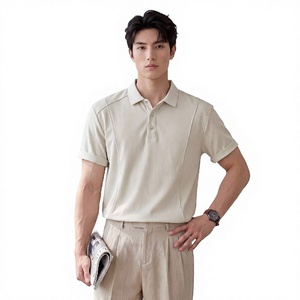 Polo de manga corta con corte ajustado para hombre, con aberturas laterales, camisa deportiva informal para golf, cómoda, transpirable, de primera calidad - Product Image 5