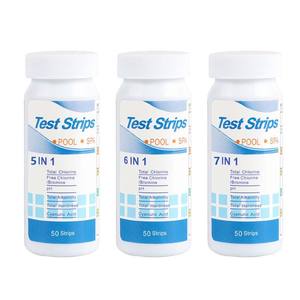 Six-en-un pH pour bandelettes de test Surveillance de la qualité de l'eau Chlore total Chlore résiduel Dureté totale Acide cyanurique Valeur pH - Product Image 5