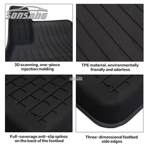 SONSANG ฉีดพรมปูพื้นรถยนต์ TPE สําหรับเทสลารุ่น 3 แผงภูเขา 2024 พรมปูพื้นรถยนต์ - Product Image 6