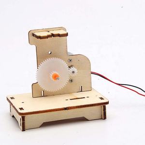 Generador de manivela manual de madera para niños, Juguetes De ciencia física para niños, ejercitar capacidad práctica, tecnología cognitiva de Color - Product Image 6