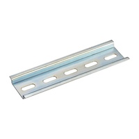 Bloc de jonction commercial TH35-7.5 C45 DIN Rail 1.5m en acier, connexion par vis de contact, 200A max en courant continu, conforme RoHS