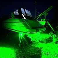 Lumière de pêche sous-marine IP68 1000W 1500W 2000W, éclairage de bateau sous-marin avec driver séparé 24V/48V DC, acier inoxydable 316