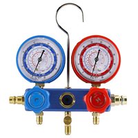 Bomba de Vacío de Aire Rotativa de una Etapa de 4CFM y 1/3HP, Kit de Refrigeración HVAC, Juego de Manómetros para Aire Acondicionado con Detector de Fugas y Bolsa de Transporte