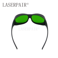 Lunettes de sécurité laser dentaires en polycarbonate bleues/rouges/NIR, certifiées CE pour 450nm 650nm 660nm 808nm 980nm 1064nm