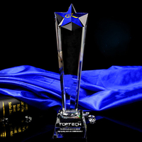 Trophée en cristal de verre de haute qualité pour événements sportifs, coupe de champion, récompense de mode, souvenir encourageant