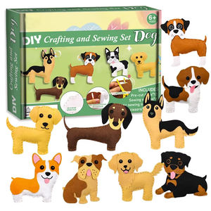 Nuovo Stock di alta qualità fai da te Set di cucito per animali di pezza educativo Set di cucito educativi per bambini giocattoli artigianali - Product Image 1