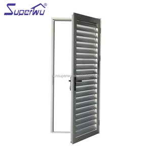 Superwu Heavy-Duty Met Veilig Slot Voor Ventilatie En Privacy Duurzame Oplossing Voor Residentiële Aluminium Lamellendeur - Product Image 2