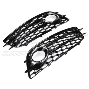 ตะแกรงครอบไฟตัดหมอกหน้ารถยนต์แบบรังผึ้ง สำหรับ Audi A4 B8 S-Lines S4 Bumper ปี 2008-2012 รุ่น 8K0807681C 8K0807682C - Product Image 1