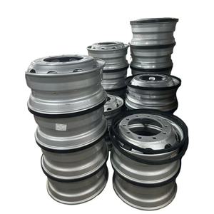 גלגל פלדה חדש בצבע כסוף למשאיות SHACMAN SINOTRUK FOTON FAW בגודל 22.5 אינץ', חישוק 22.5x12.25 ללא פנימית, צמיג חלופי Howo במידה 425/65R22.5 - Product Image 6