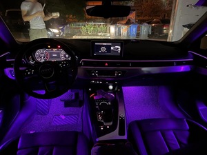 Lumière d'<span class=keywords><strong>ambiance</strong></span> intérieure de voiture Pièces détachées de voiture Jeu d'éclairage intérieur pour Audi A4 B9 Lumière d'<span class=keywords><strong>ambiance</strong></span> intérieure 30 Couleur 2016 + - Product Image 3