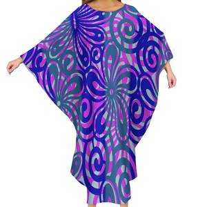 <span class=keywords><strong>Robe</strong></span> à manches chauve-souris pour femmes, style Tribal polynémien, grande taille - Product Image 3