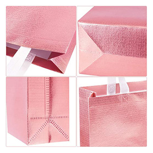 Stampa personalizzata tessuto laminato <span class=keywords><strong>TNT</strong></span> drogheria Tote Non tessuto con manico 30cm-max 50cm Made <span class=keywords><strong>in</strong></span> China - Product Image 3